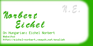 norbert eichel business card